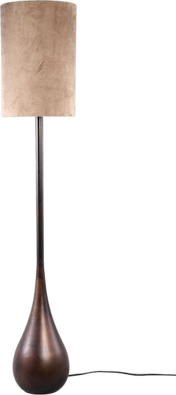 PTMD Charlize Bronze Iron Round Floor Lamp Base L
