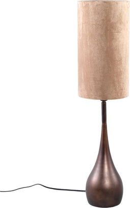PTMD Charlize Bronze Iron Round Floor Lamp Base S