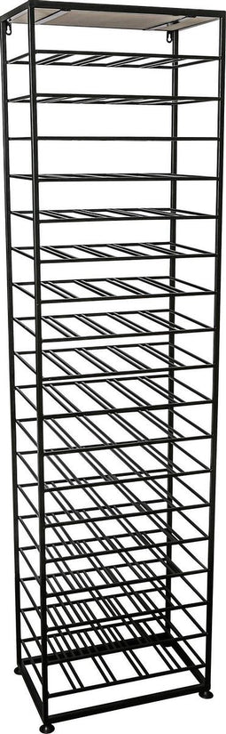 PTMD chavi zwart ijzeren wijnkast wit met marbele