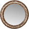 PTMD Chelsae Bronze Poly Round Shell Mirror Large