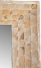 PTMD Chelsae Cream Poly Rectangle Shell Mirror