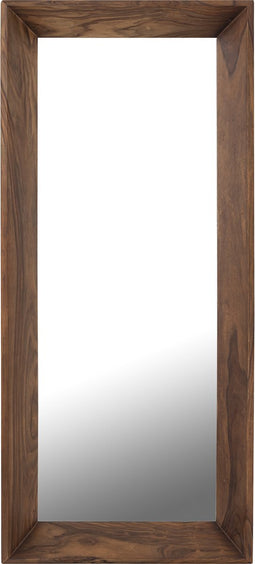 PTMD Chevar Brown Sheesham Wood Mirror Rectangle S