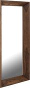 PTMD Chevar Brown Sheesham Wood Mirror Rectangle S