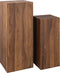 PTMD Chevar Brown Sheesham Wood Pedestal SV2
