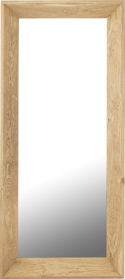 PTMD Chevar Natural Oak Wood Mirror Rectangle S