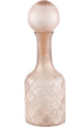 PTMD Cianna Brown Frosted Glass Bottle Round With Bal S