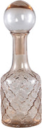 PTMD Cianna Brown Glass Bottle Round With Bal S