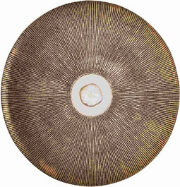 PTMD Cianne Gold Casted Alu Wall Panel Agate Stone S