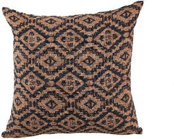 PTMD Clarke Brown Double Printed Fabric Cushion Square