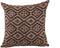 PTMD Clarke Brown Double Printed Fabric Cushion Square