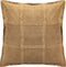 PTMD Cobie Camel Suede Leather Cushion Square S