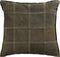 PTMD Cobie Green Suede Leather Cushion Square L