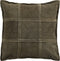 PTMD Cobie Green Suede Leather Cushion Square S