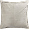 PTMD Cobie Taupe Suede Leather Cushion Square L