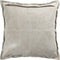 PTMD Cobie Taupe Suede Leather Cushion Square S