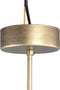 PTMD Colette Ronde Hanglamp Bladeren - H38 x Ø50 cm - Metaal - Goud