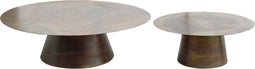 PTMD Comprador Copper Iron Coffeetable Round Sv2