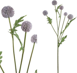 PTMD Craspedia Kunsttak - 34 x 18 x 73 cm - Blauw