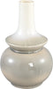 PTMD Cyra White Ceramic Ombre Pot Bulb Shape M