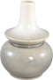 PTMD Cyra White Ceramic Ombre Pot Bulb Shape S