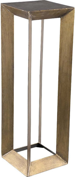 PTMD Daimon Vierkante Zuil - 25 x 25 x 80,5 cm - Metaal - Goud