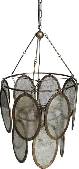 PTMD Dairen Gold Hanging Lamp Circles Round