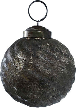 PTMD Daline Kerstbal - H8 x Ø7,5 cm - Glas - Bruin