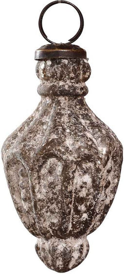 PTMD Danila Kersthanger Antiek - H7 x Ø7 cm - Glas - Grijs