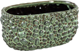 PTMD Danillo Bloempot - 24 x 14 x 11 cm - Keramiek - Groen