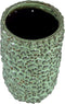 PTMD Danillo Green Glazed Ceramic Pot Drops Round High