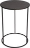 PTMD Darron Ronde Bijzettafel - H41,5 x Ø30 cm - Metaal - Zwart