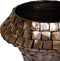 PTMD Daven Bronze Poly Shell Bamboo Pot Round Low L