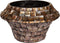 PTMD Daven Bronze Poly Shell Bamboo Pot Round Low M