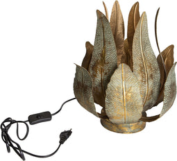 PTMD Davez Antieke Taffelamp - 28 x 27 x 34 cm - Ijzer - Goud