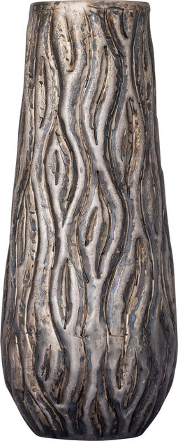 PTMD Deandra Silver Alu Sheet Pot Wavy Patt Rnd High S