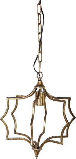 PTMD Declan Hanglamp - 37 x 32 x 147 cm - Ijzer - Goud - goud