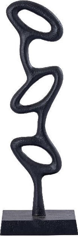 PTMD Deco Object Dovee - 11x8x43 cm - Aluminium - Zwart