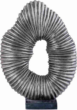 PTMD Deco Object Gustave - 30x10x43 cm - Aluminium - Zilver