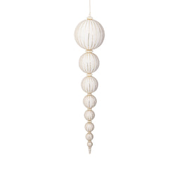 PTMD Deco Object Yossif - 21x21x95 cm - Polyester - Creme