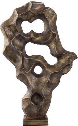 PTMD Deco Ornament Derrick - 31x13x52 cm - Aluminium - Messing