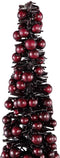 PTMD Decoratieve Kerstbal Calliope - 12x12x50 cm - Schuim - Rood