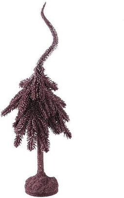 PTMD Decoratieve Kerstboom Dorenda - 20x20x70 cm - Polyester - Paars