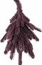 PTMD Decoratieve Kerstboom Dorenda - 20x20x70 cm - Polyester - Paars