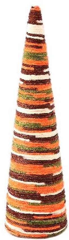 PTMD Decoratieve Kerstboom Silvioe - 14x14x50 cm - Schuim - Oranje