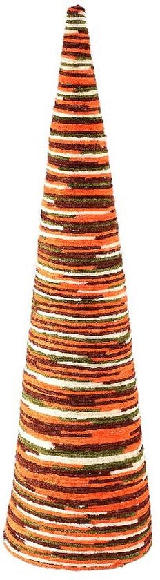 PTMD Decoratieve Kerstboom Silvioe - 26x26x90 cm - Schuim - Oranje