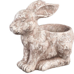 PTMD Decoratieve Object Konijn Lukaa - 27x16x25 cm - Cement - Creme