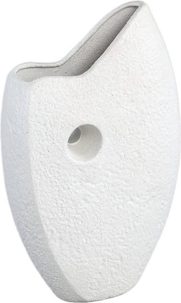 PTMD Decoratieve object Ornament Fabiol - 28x11x45 cm - Keramiek - Wit