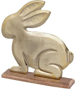 PTMD Decoratieve Standbeeld Freya - 25x5x27 cm - Aluminium - Goud