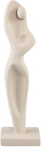 PTMD Decoratieve Standbeeld Sumaya - 12x9x42 cm - Cement - Taupe
