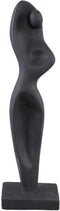 PTMD Decoratieve Standbeeld Sumaya - 12x9x42 cm - Cement - Zwart